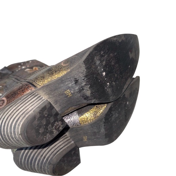 Durango Crush Cowboy Boots RD3030 Size 9 Floral Embroidery Western Rhinestone - Picture 8 of 11